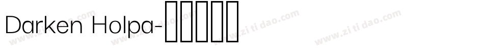 Darken Holpa字体转换